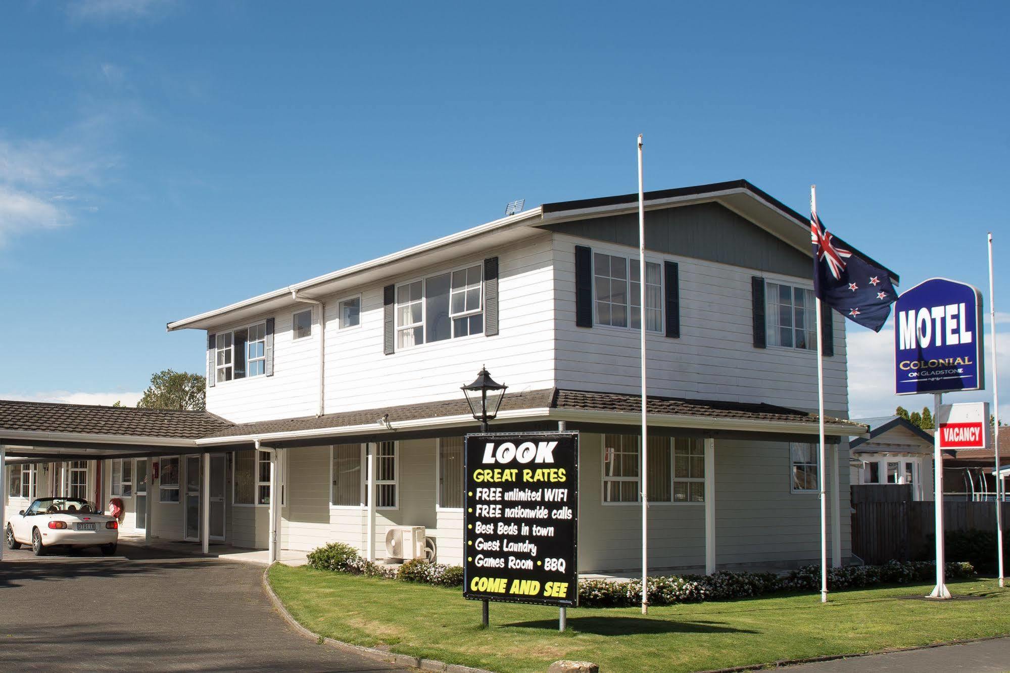 Colonial On Gladstone Motel Gisborne Bagian luar foto